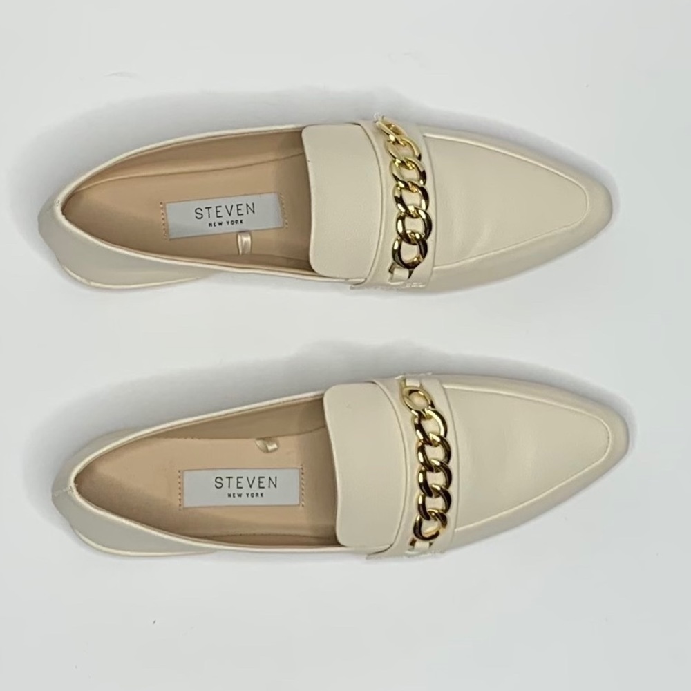 Steven by Steven Madden Holden White with Gold